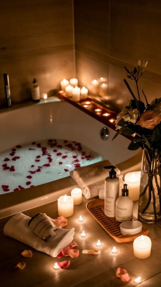 Декор ванної кімнати на День закоханих- фото 595463
