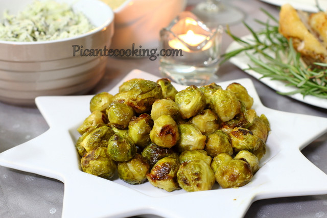 Брюссельська капуста в медово-гірчичній глазурі  - фото 598019