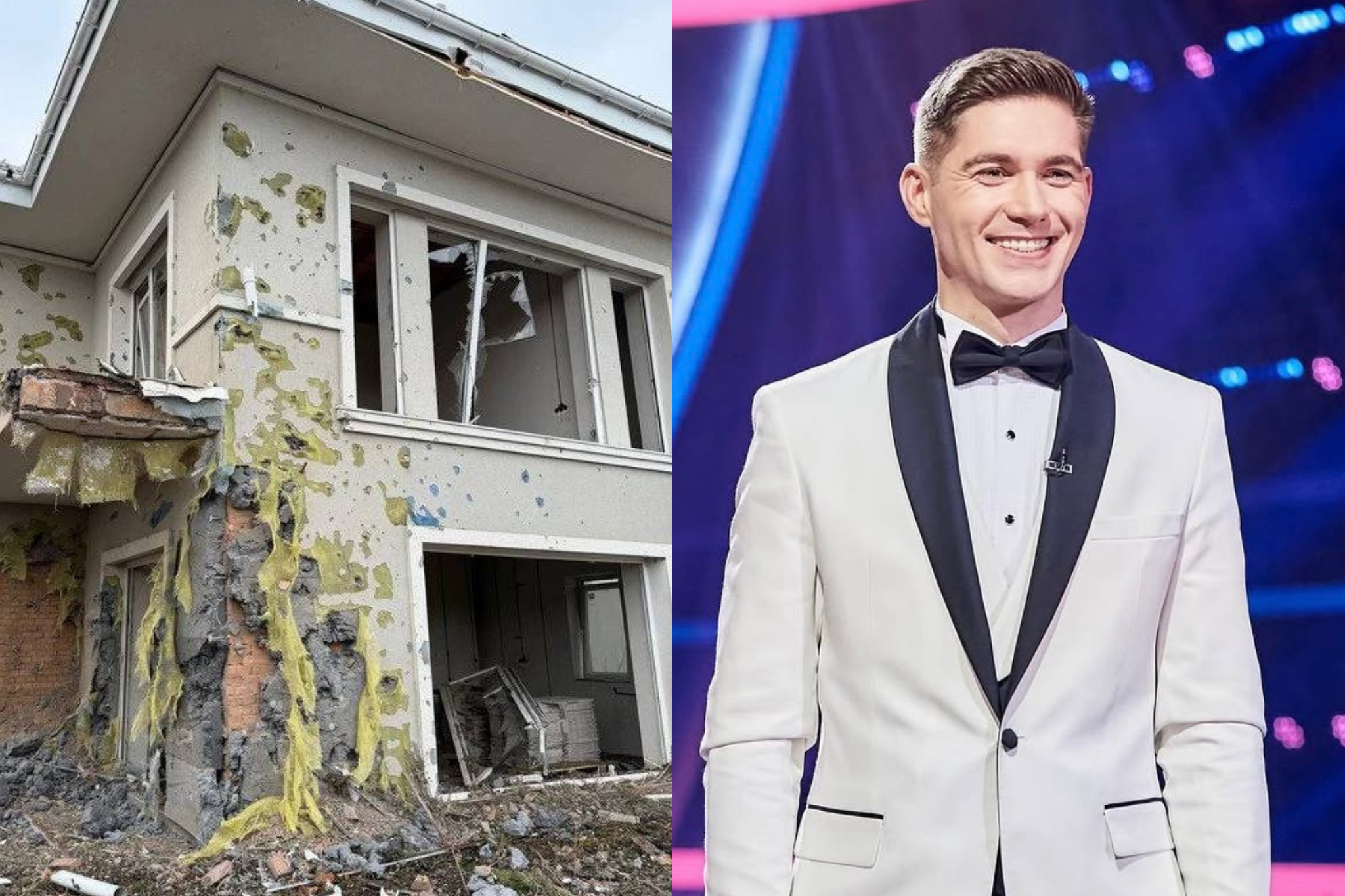 Володимир Остапчук показав будинок після обстрілу - фото 1