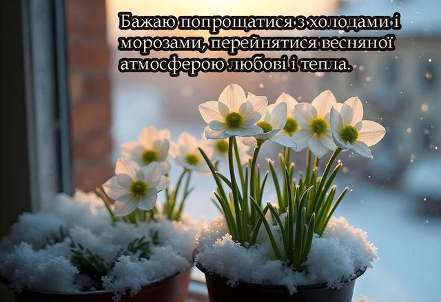 Привітання з останнім днем зими 2026 - фото 598848