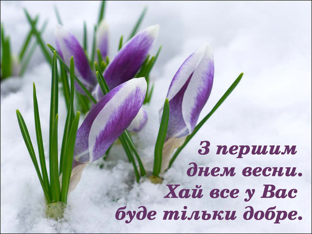 Привітання у перший день весни- фото 599435