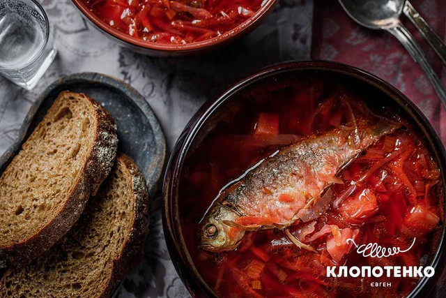 Борщ із сухими карасями - фото 601359