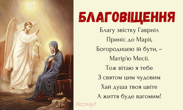 Благовіщення Пречистої Діви Марії 25 березня - фото 606406