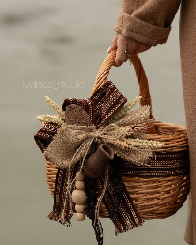 Як стильно прикрасити великодній кошик - фото 608349