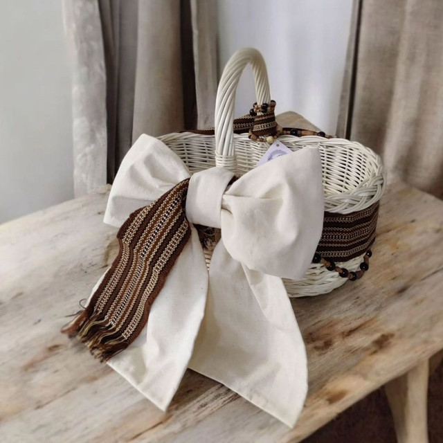 Як стильно прикрасити великодній кошик - фото 608359