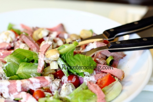 Салат з ростбіфом та хроном  - фото 610364