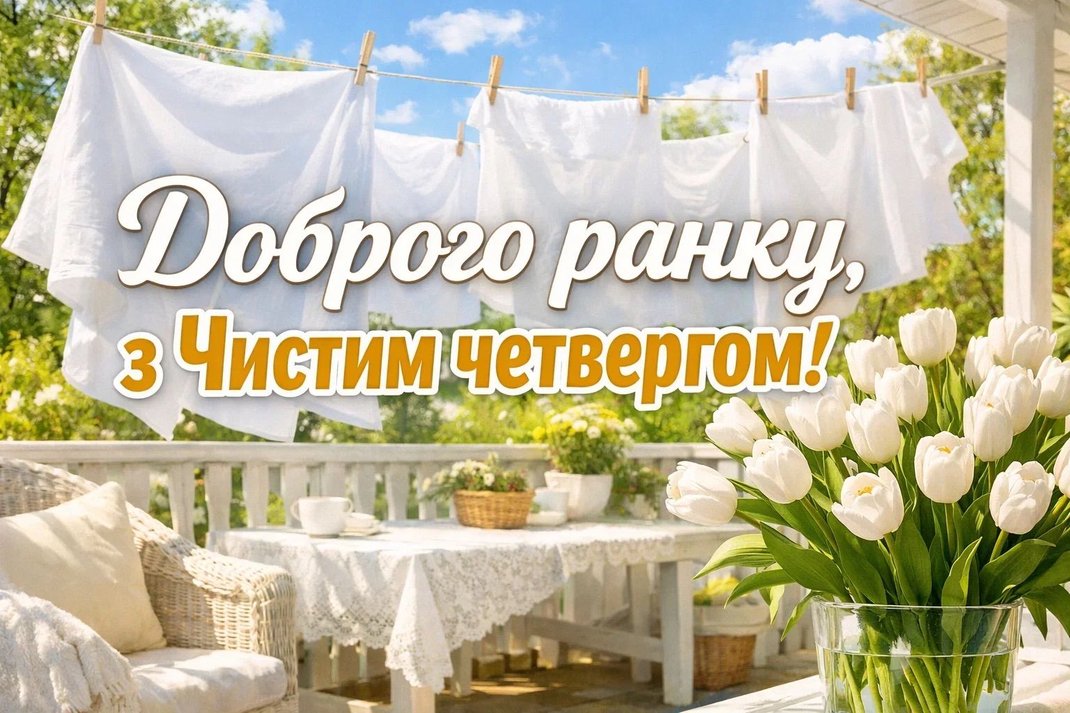 Привітання з Чистим четвергом 2026 - фото 1
