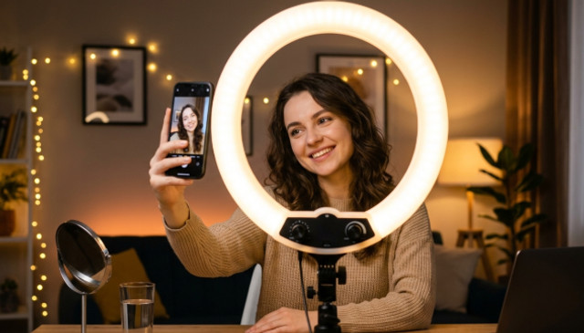 Чому кільцеві лампи стали must-have для блогерів і контент-мейкерів - фото 611423