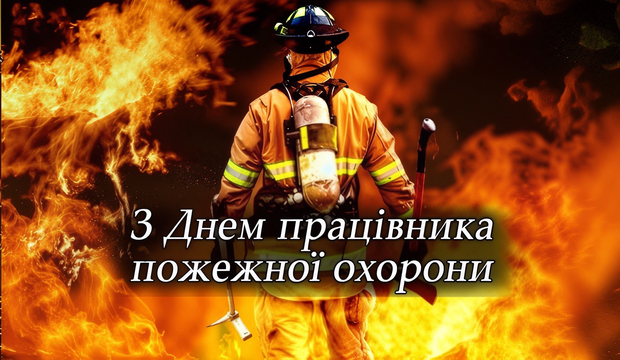 Привітання з Днем працівника пожежної охорони - фото 1