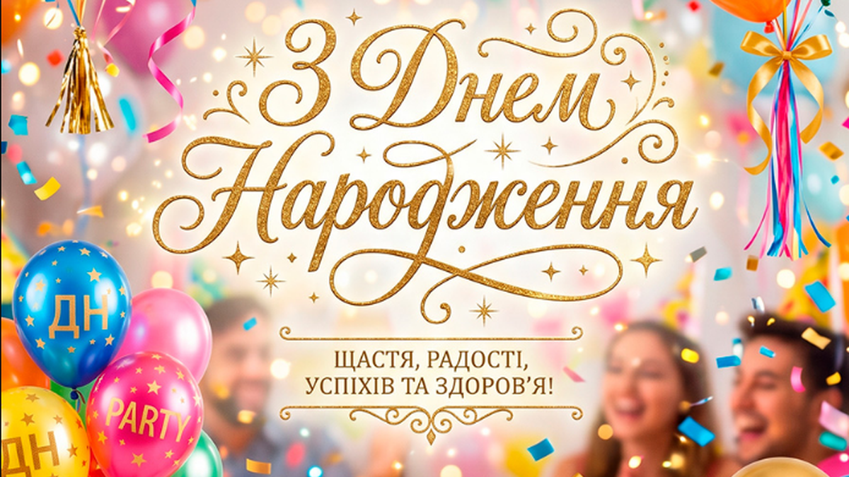 Картинки з днем народження – красиві, прикольні та ніжні привітання українською - фото 1