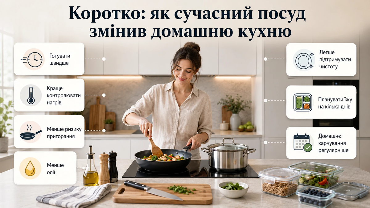 Еволюція домашньої кулінарії: як сучасний посуд змінює наш підхід до рутинного готування - фото 1